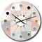 Designart 'Round Geometric Textured Pattern Mid-Century Modern Wall Clock